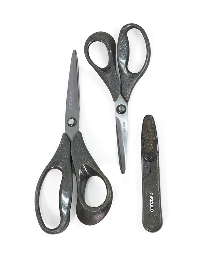 Kit Tesouras Com Glitter Círculo