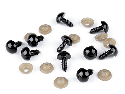 Olhos Pretos para Amigurumis