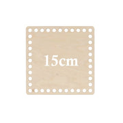 Hoooked Base Quadrada de Madeira Perfurada 15 cm