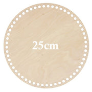 Hoooked Base Redonda de Madeira Perfurada 25 cm