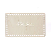 Hoooked Base Retangular de Madeira Perfurada 25 x 15 cm