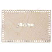 Hoooked Base Retangular de Madeira Perfurada 30 x 20 cm