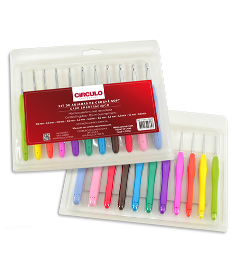 Círculo Kit Agulhas Soft Cabo Emborrachado