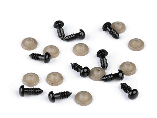 Olhos Pretos para Amigurumis