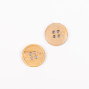 Olive wood button (with border)