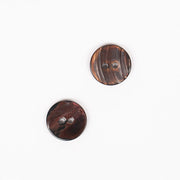 Arched button (brown)