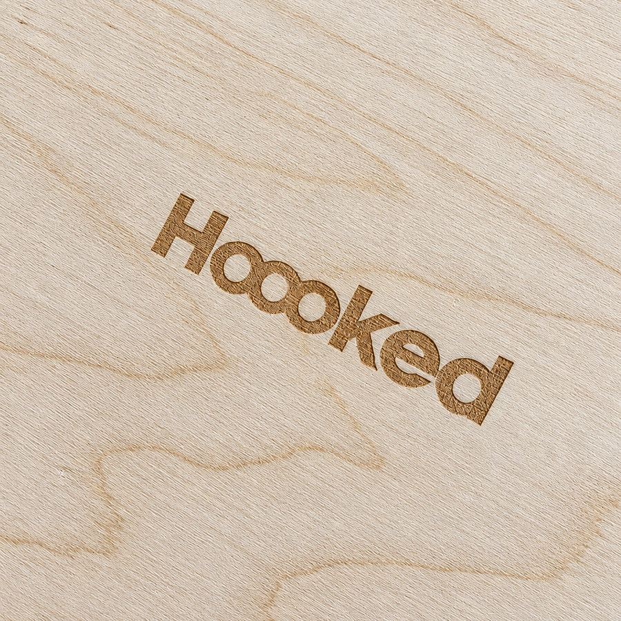 Hoooked Base Quadrada de Madeira Perfurada 25 cm