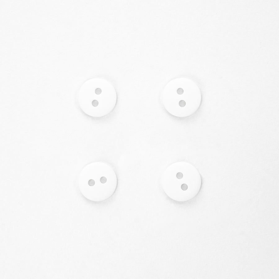 White Round Button
