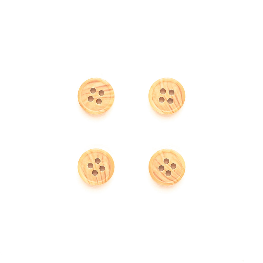 Wood-Effect Round Button