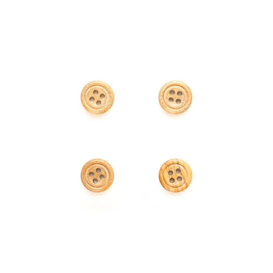 Wooden Round Button