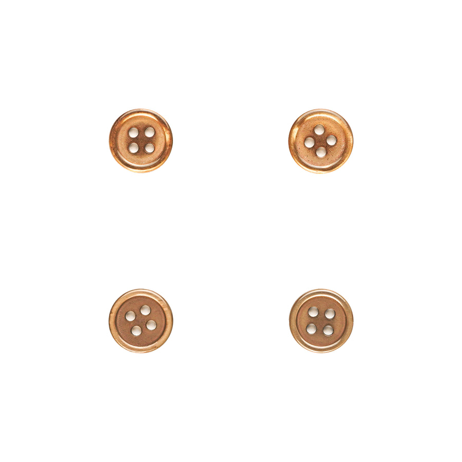 Round Bronze Brown Button