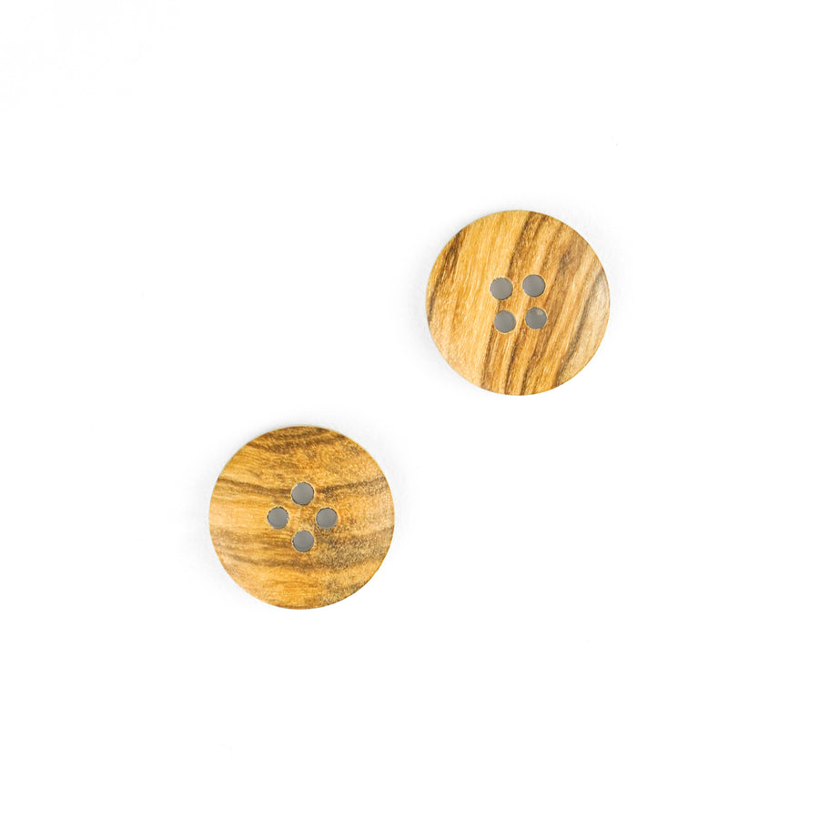 Wooden Round Button