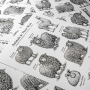 "Animals & Their Wool" Print