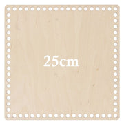 Hoooked Base Quadrada de Madeira Perfurada 25 cm