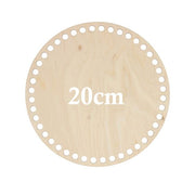 Base Redonda de Madera Perforada 20 cm