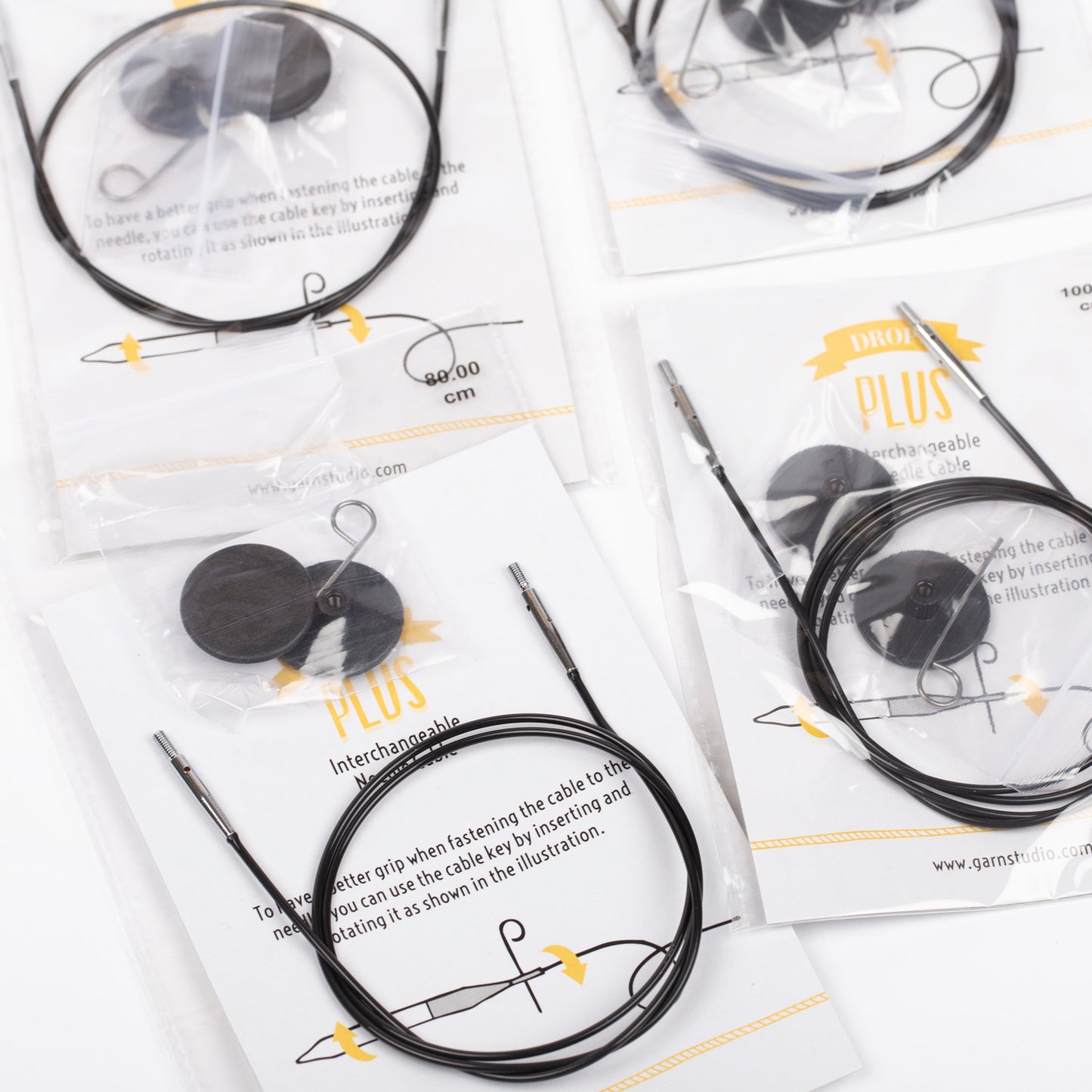 Conjunto Deluxe de Agulhas Circulares Intercambiáveis Drops Romance