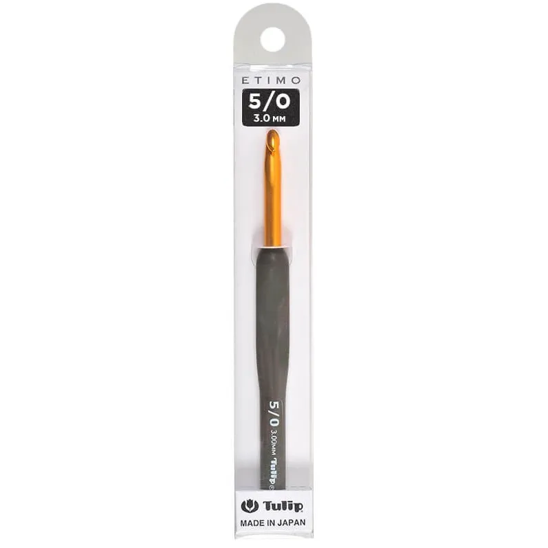 Agulha de Crochet Tulip Etimo Black Gold Soft Grip