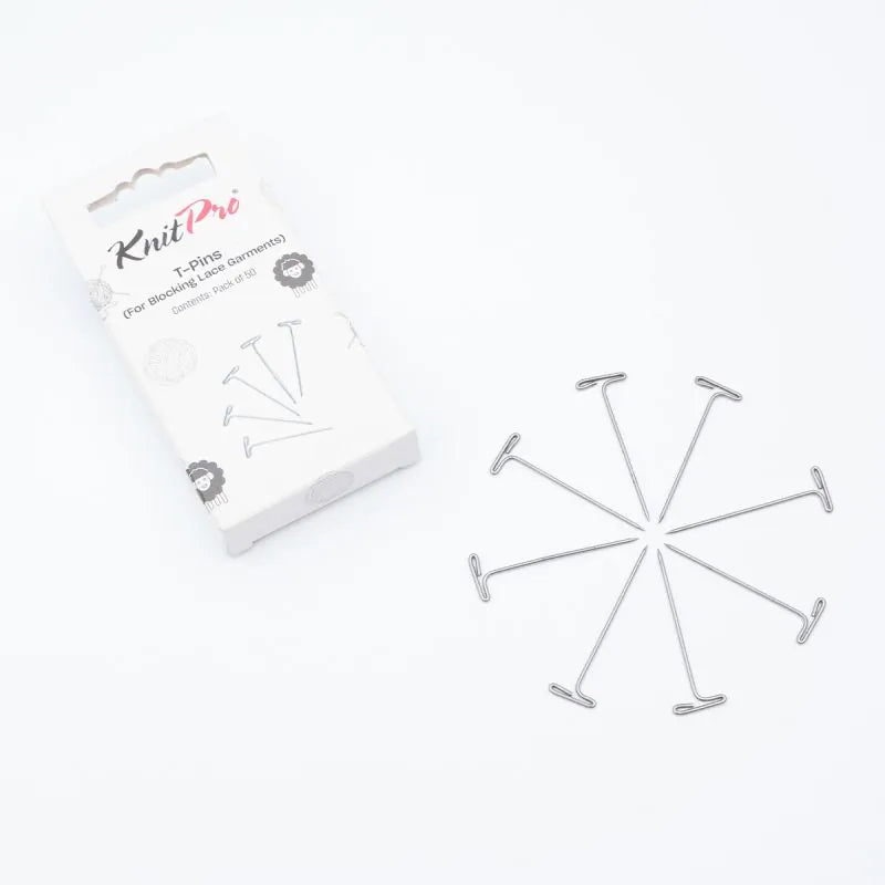 KnitPro Conjunto de Pins em T para blocagem