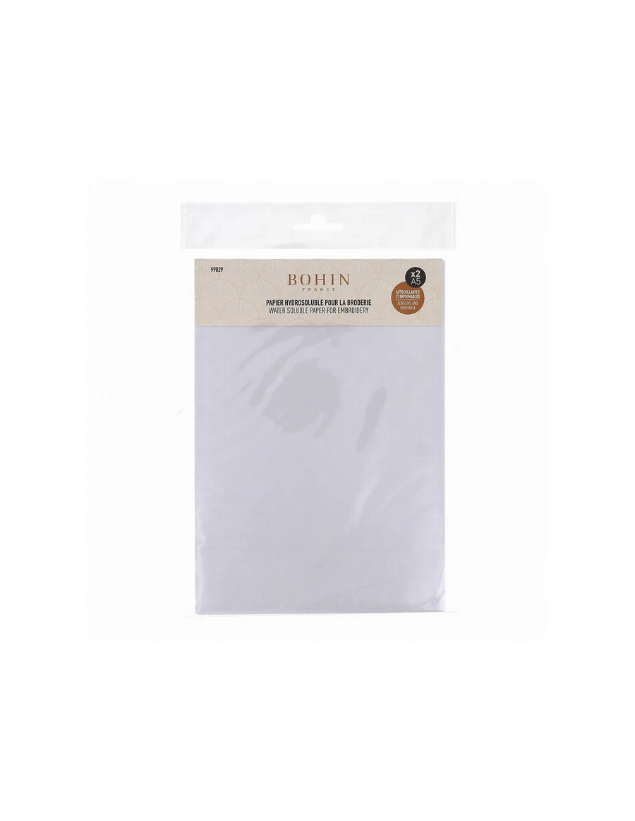 Water-Soluble Adhesive Embroidery Paper (A5 size)