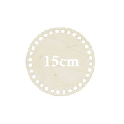 Hoooked Base Redonda de Madeira Perfurada 15 cm