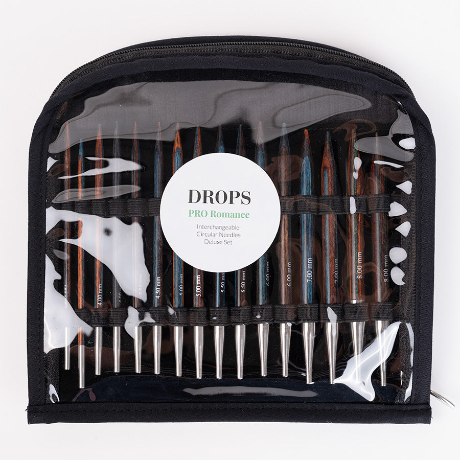 Juego de agujas circulares intercambiables Drops Romance Deluxe